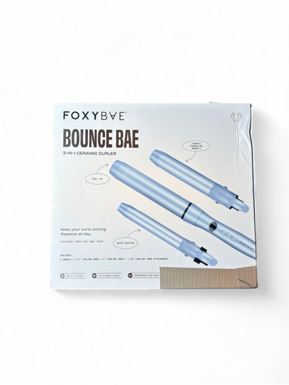 FoxyBae Bounce Bae 3-in-1 Ceramic Curler